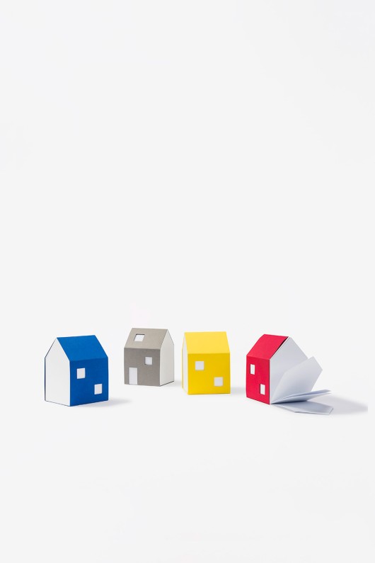 four-house-shaped-notepads-red-yellow-grey-blue