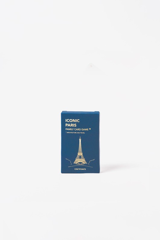 boîte jeu de de cartes sept familles iconic Paris - de face