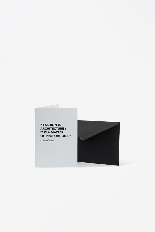 carte fashion architecture avec enveloppe