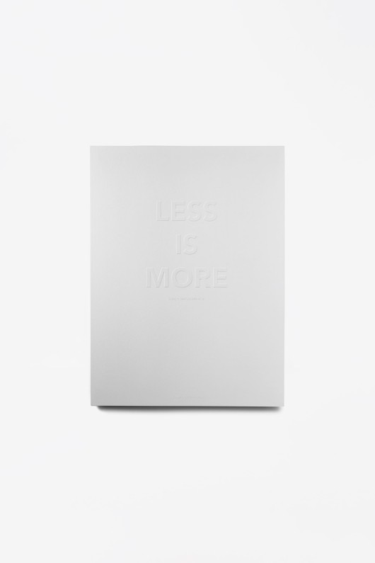 less is more poster - front view