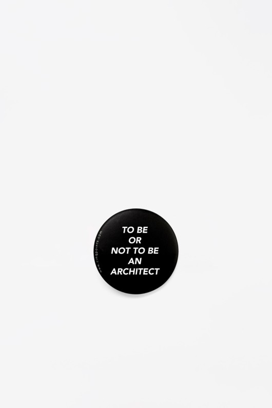 black badge to be or not to be an architect - front view