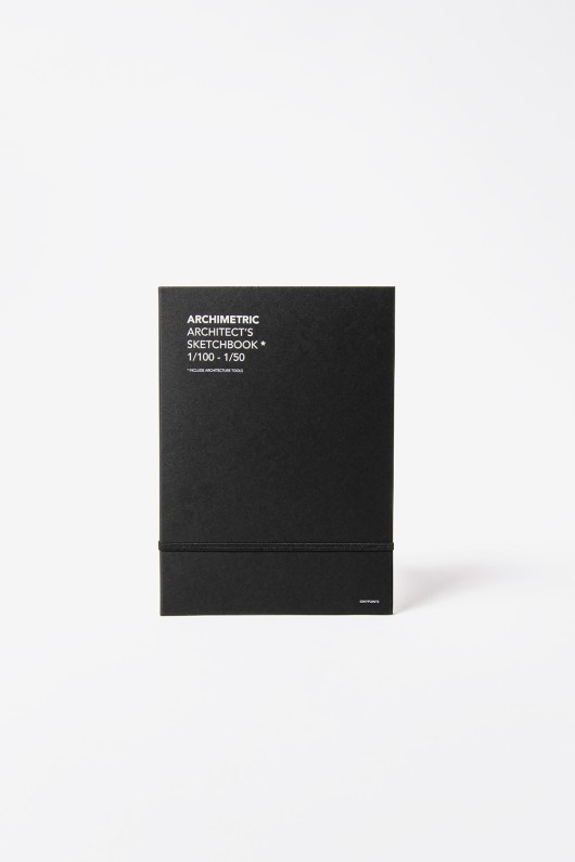 Set of Two Black and White Squared Notebooks - Made in Europe