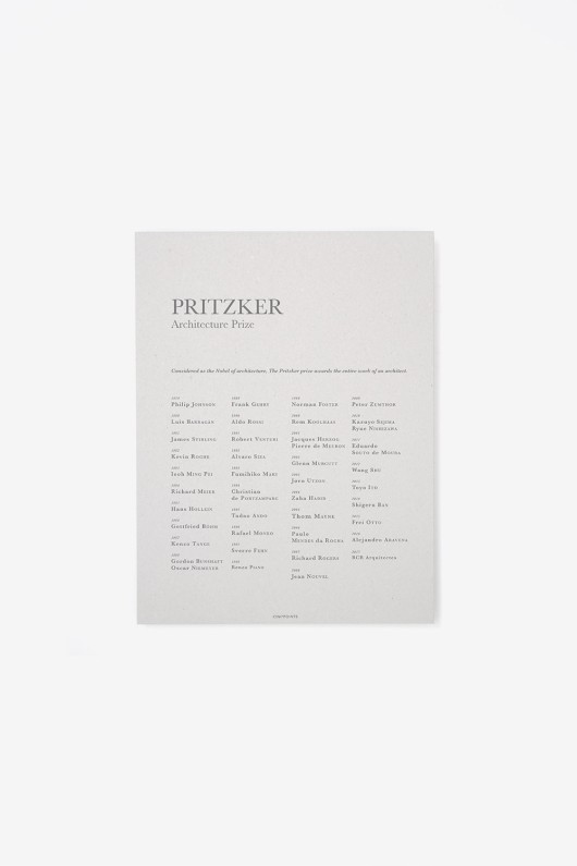 pritzker prize poster - front