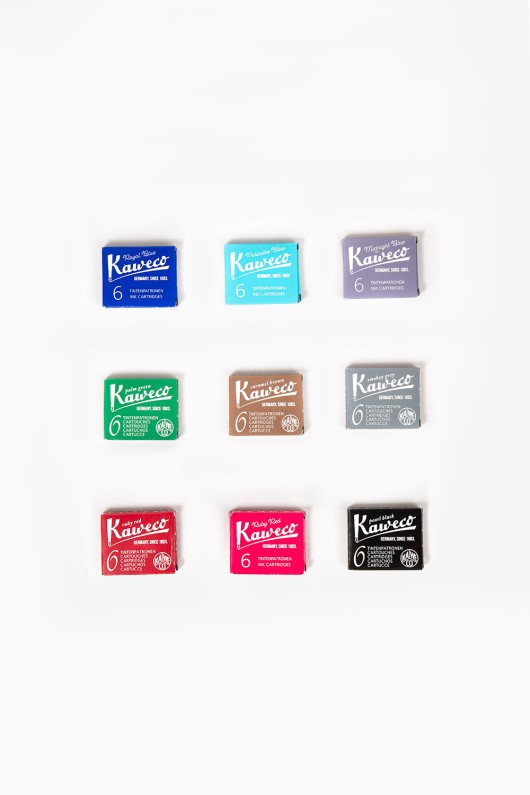 group-of-colored-kaweco-ink-cartridges