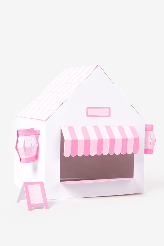 Buildable-paper-model-Kawaii-Shop