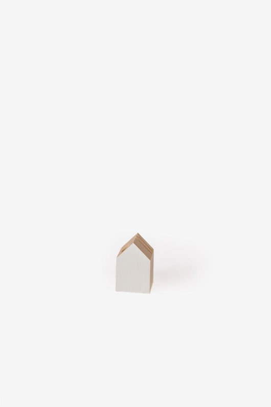 TINY HOUSE - WHITE WODOEN PENCIL AND CARD HOLDER