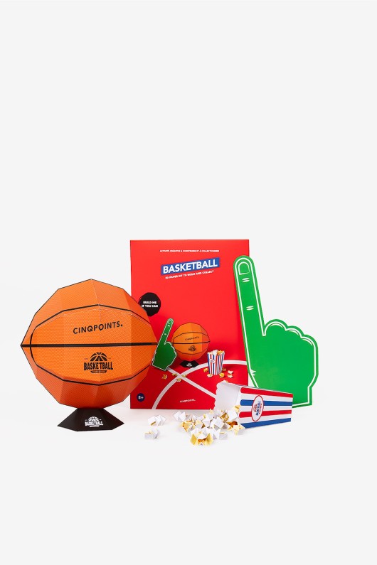 3D paper model for children to love basketball