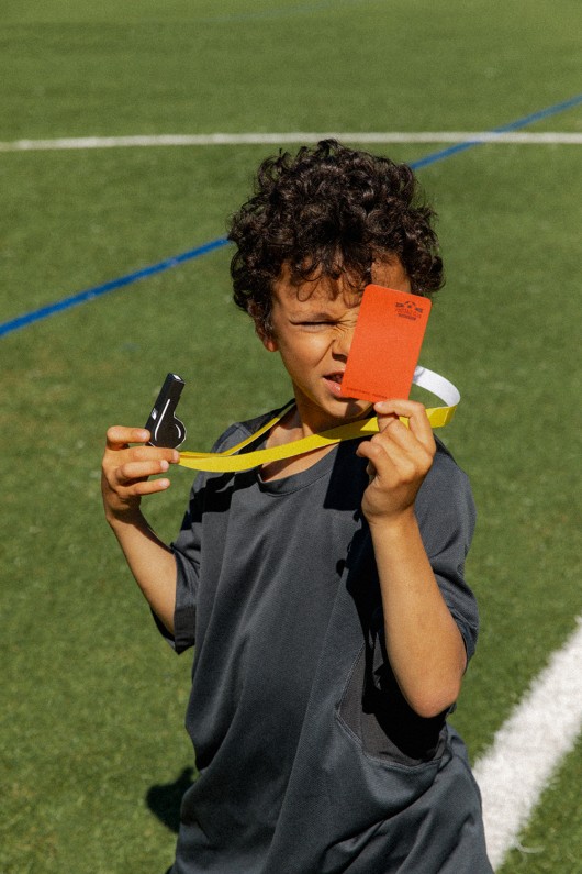 Papercraft football soccer creative activity