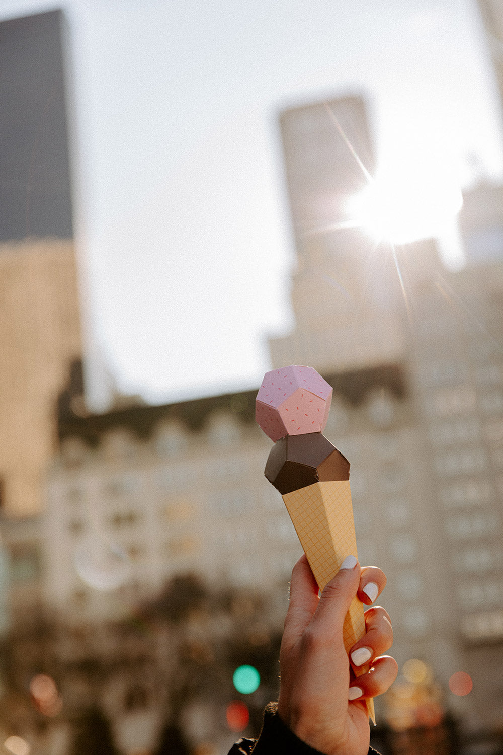 Papercraft Ice cream - 3D Paper Souvenir