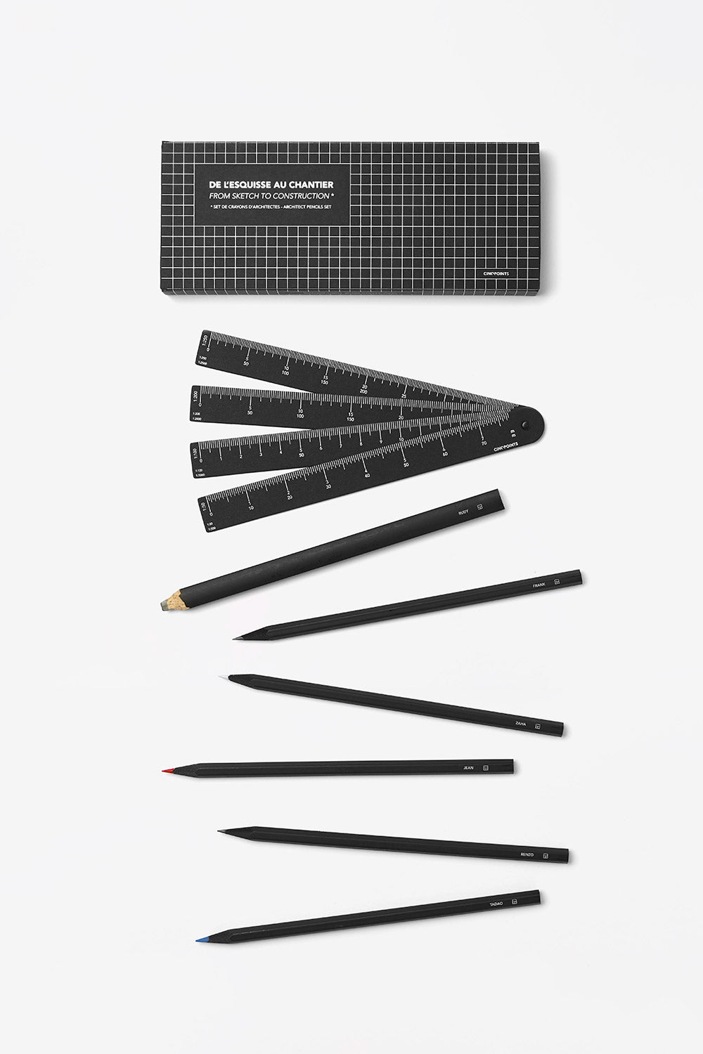 Set de crayons d'architectes