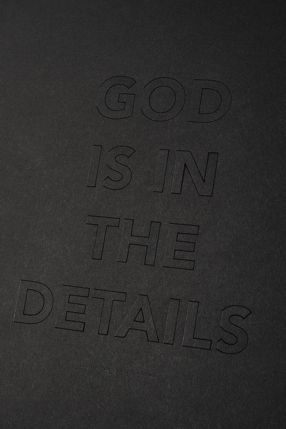 God is in the details Poster