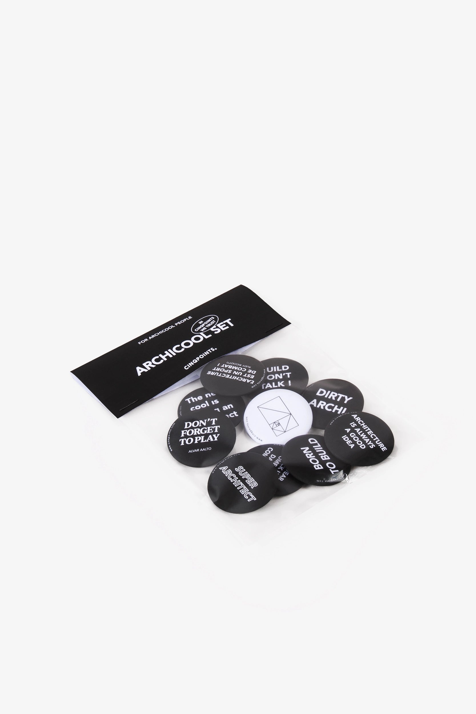 Pack of 10 badges N°3