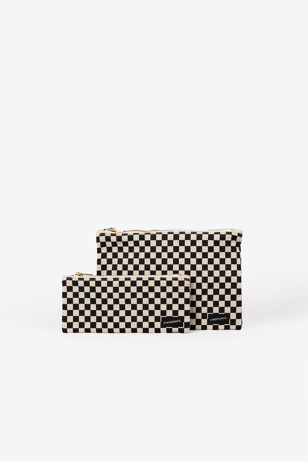 Large checkered pencil case