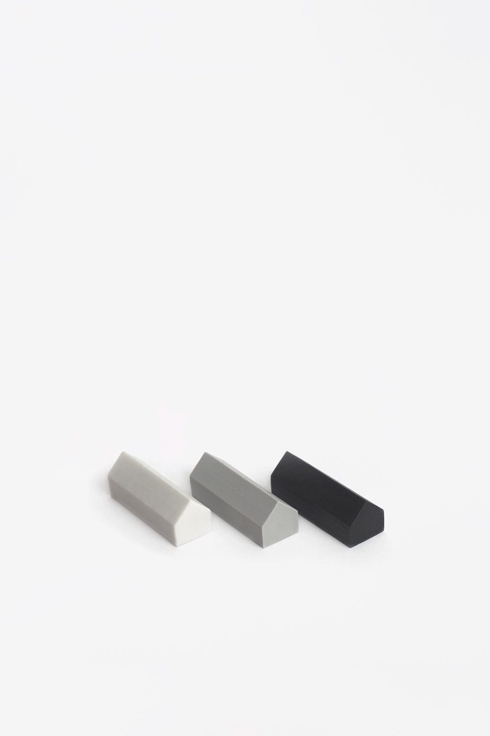 Set of 3 erasers shaped as houses